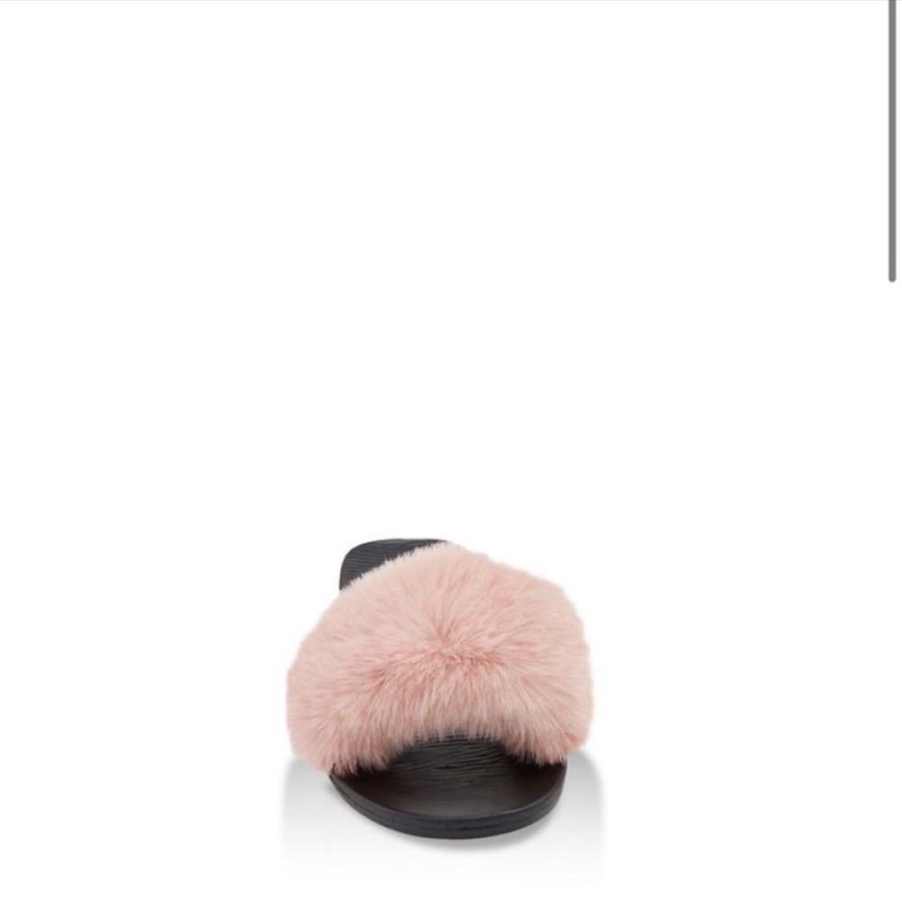 NEW• GLAM PINK PIN UP STYLE FAUX FUR LOUNGE SANDALS•11 - Picture 5 of 13
